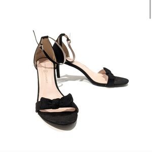 Chinese Laundry Suede Ankle Strap Pumps Black 11